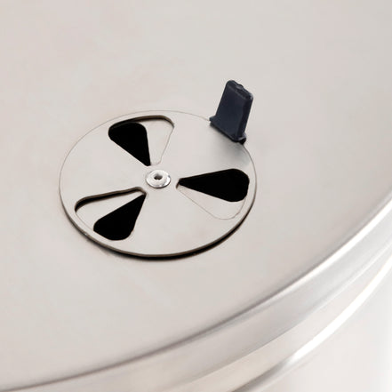 Ahumador Grande Acero Inoxidable 55 lb | 80 Personas