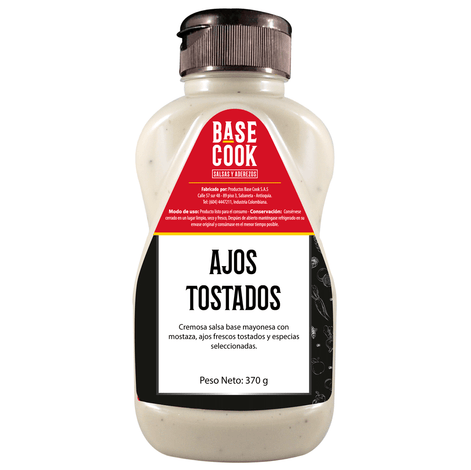 Salsa Ajos Tostados - Base Cook 398 gramos