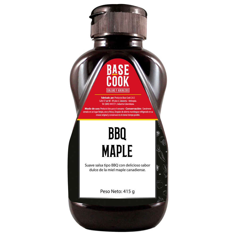 Salsa BBQ Maple - Base Cook 398 gramos