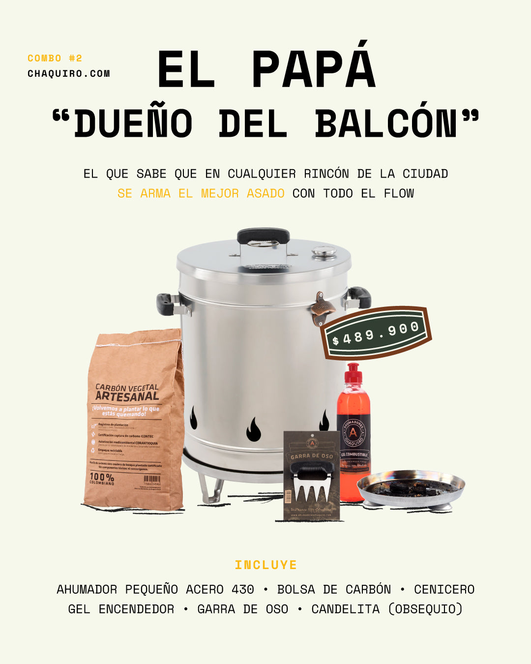 COMBO #2 – EL PAPÁ “DUEÑO DEL BALCÓN”