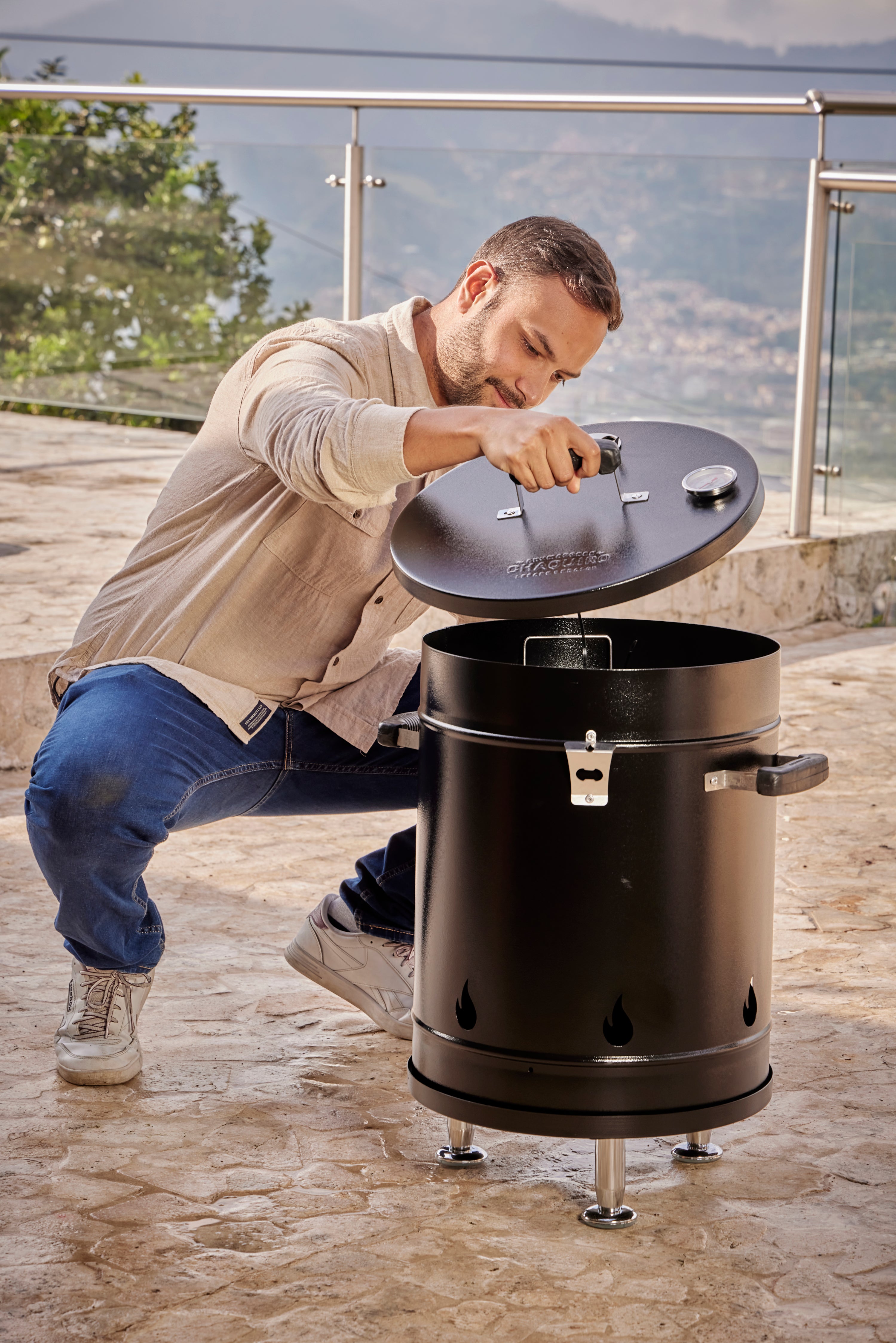 Ahumador Pequeño Lámina de Hierro