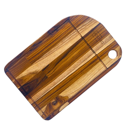 Tabla de Madera Óvalo con Canal Recoge Jugos