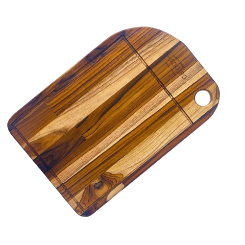 Tabla de Madera Óvalo con Canal Recoge Jugos