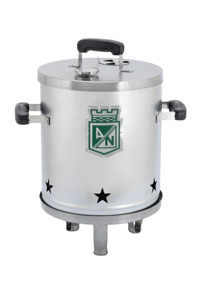  Ahumador de nacional Chaquiro en acero inoxidable  con termómetro de precisión para asados y carnes ahumadas.