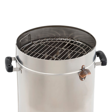 ahumador en acero inoxidable para hacer comidas que resaltan