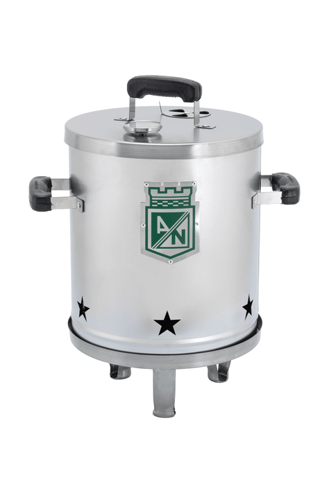  Ahumador de nacional Chaquiro en acero inoxidable  con termómetro de precisión para asados y carnes ahumadas.