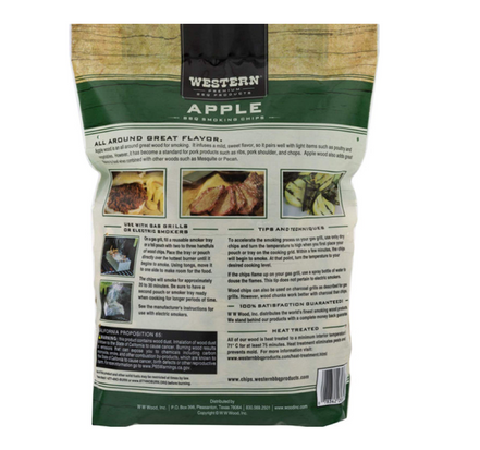 Astillas Western de Manzana para Ahumar