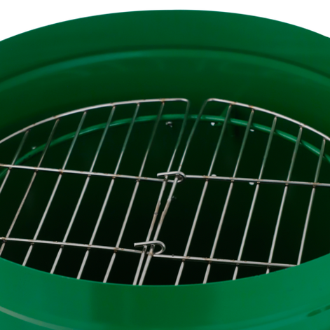 Ahumador edicion especial atletico nacional Chaquiro en lámina de hierro con termómetro de precisión para asados y carnes ahumadas