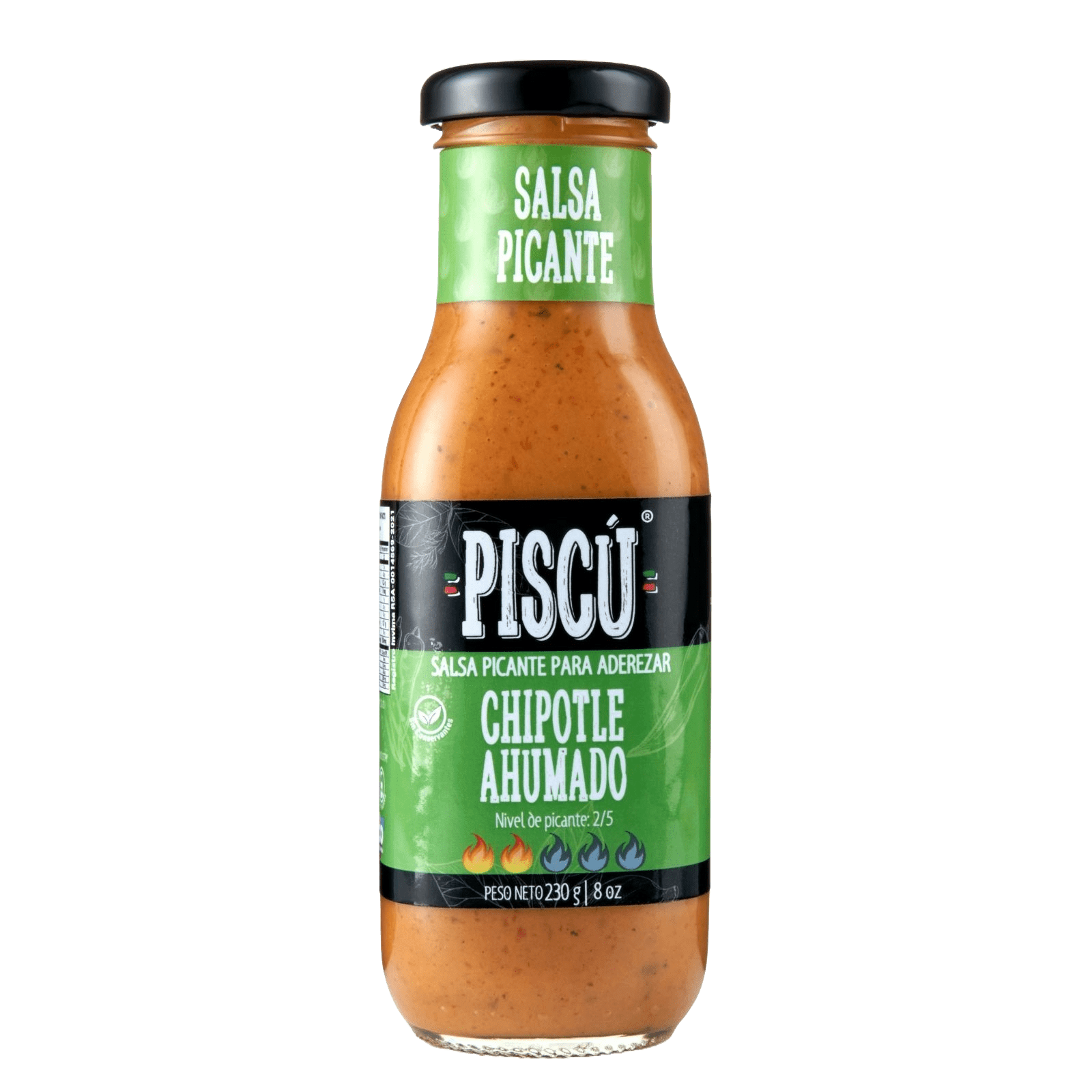 Salsa Picante Piscú Chipotle Ahumado
