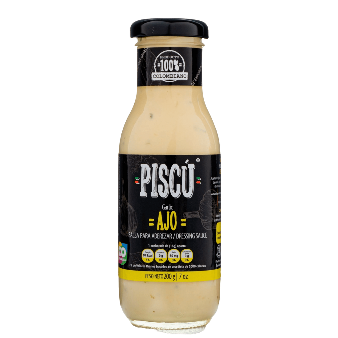 Salsa Piscú de Ajo Cremoso Gourmet