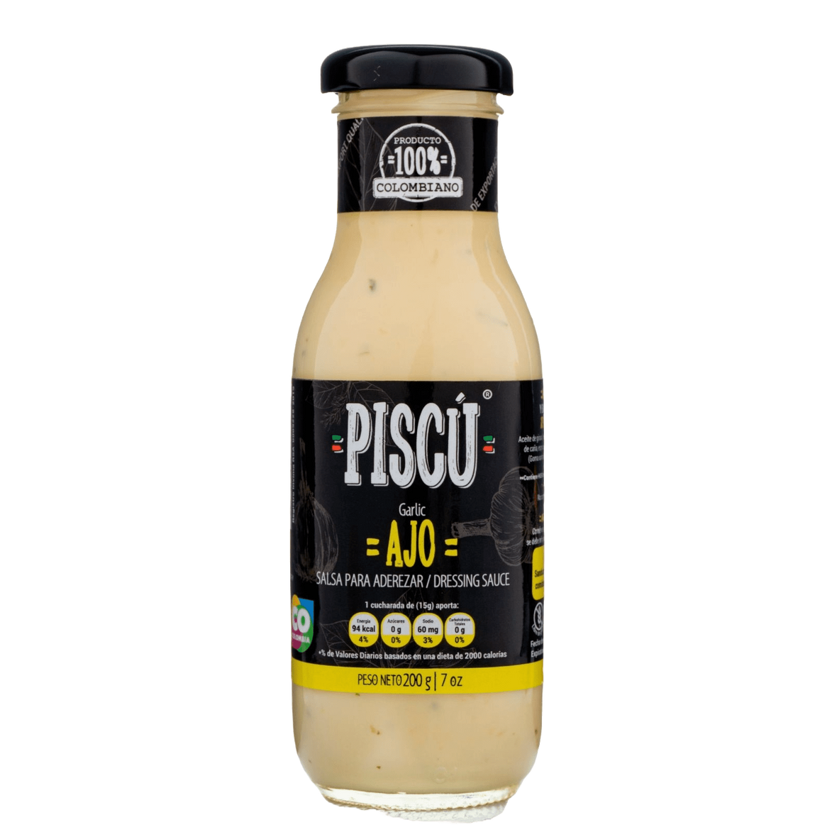 Salsa Piscú de Ajo Cremoso Gourmet