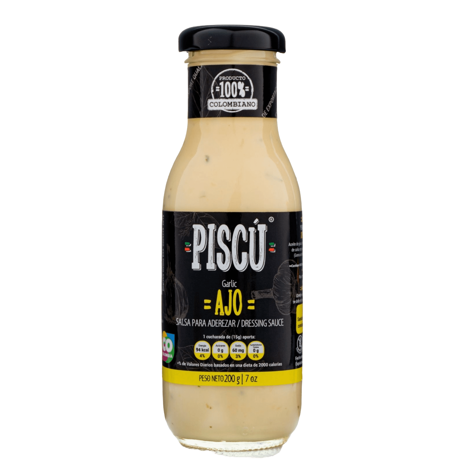 Salsa Piscú de Ajo Cremoso Gourmet