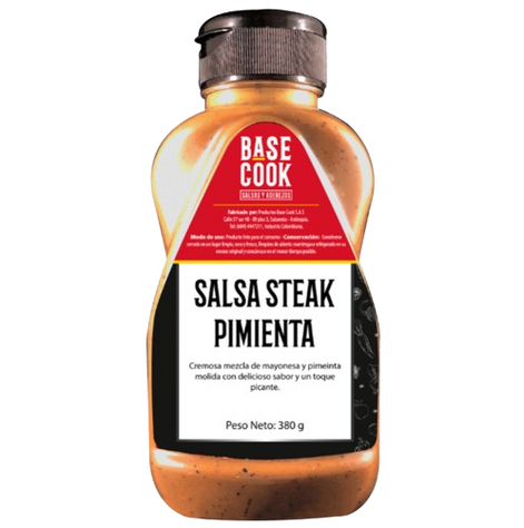 Salsa Steak Pimienta - Base Cook 398 gramos