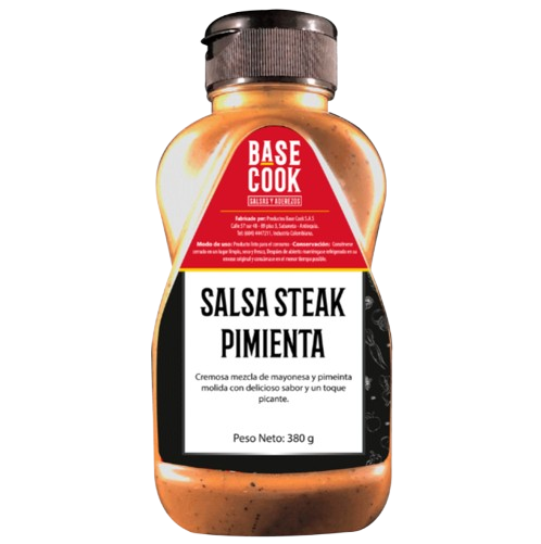 Salsa Steak Pimienta - Base Cook 398 gramos