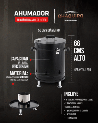 AHUMADOR PEQUEÑO LÁMINA DE HIERRO - Imagen 2