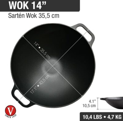 SARTEN WOK VICTORIA 35.5 CM - 30926 - Imagen 2
